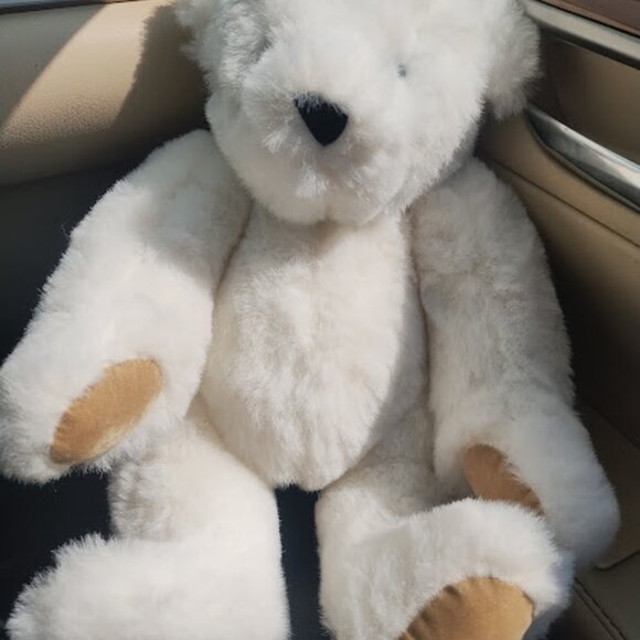 Vintage Vermont Teddy Bear Velvet Alien Face Rare Mask Collectible Jointd 16" - Picture 12 of 15